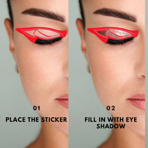 Sticker eyeshadow shapers